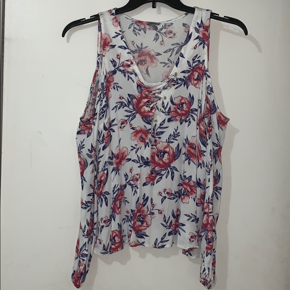 Long sleeve floral shirt